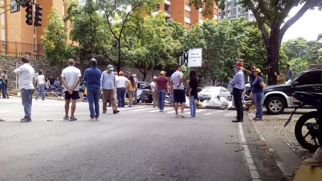 Foto: El Cafetal se unió al trancazo  / Cortesía