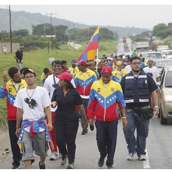 Los estudiantes se vienen movilizando desde Barquisimeto desde el pasado 8 de junio. Foto: @gualbertoabad 