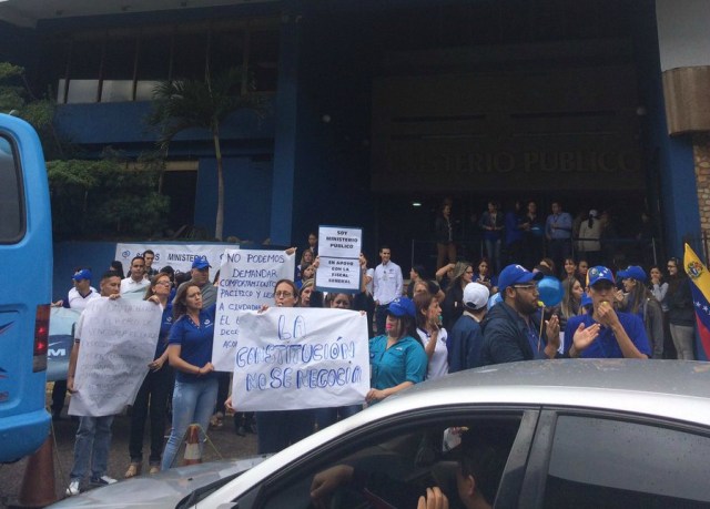 Foto: Sede del MP en Táchira protesta en rechazo a la Constituyente  / Fuerza Venezuela 