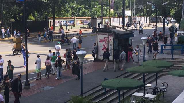 Represión Altamira / Foto: @nessacrlupo