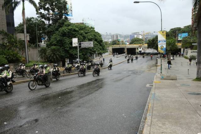 PNB reprimió a manifestantes en Chacaíto (Foto: Will Jiménez)