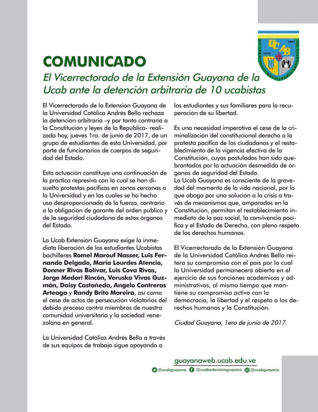 comunicado