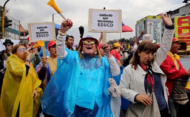 Huelga de maestros colombianos / EFE