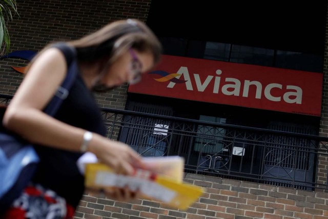 An office of Avianca airlines is seen in Caracas, Venezuela July 27, 2017. REUTERS/Ueslei Marcelino