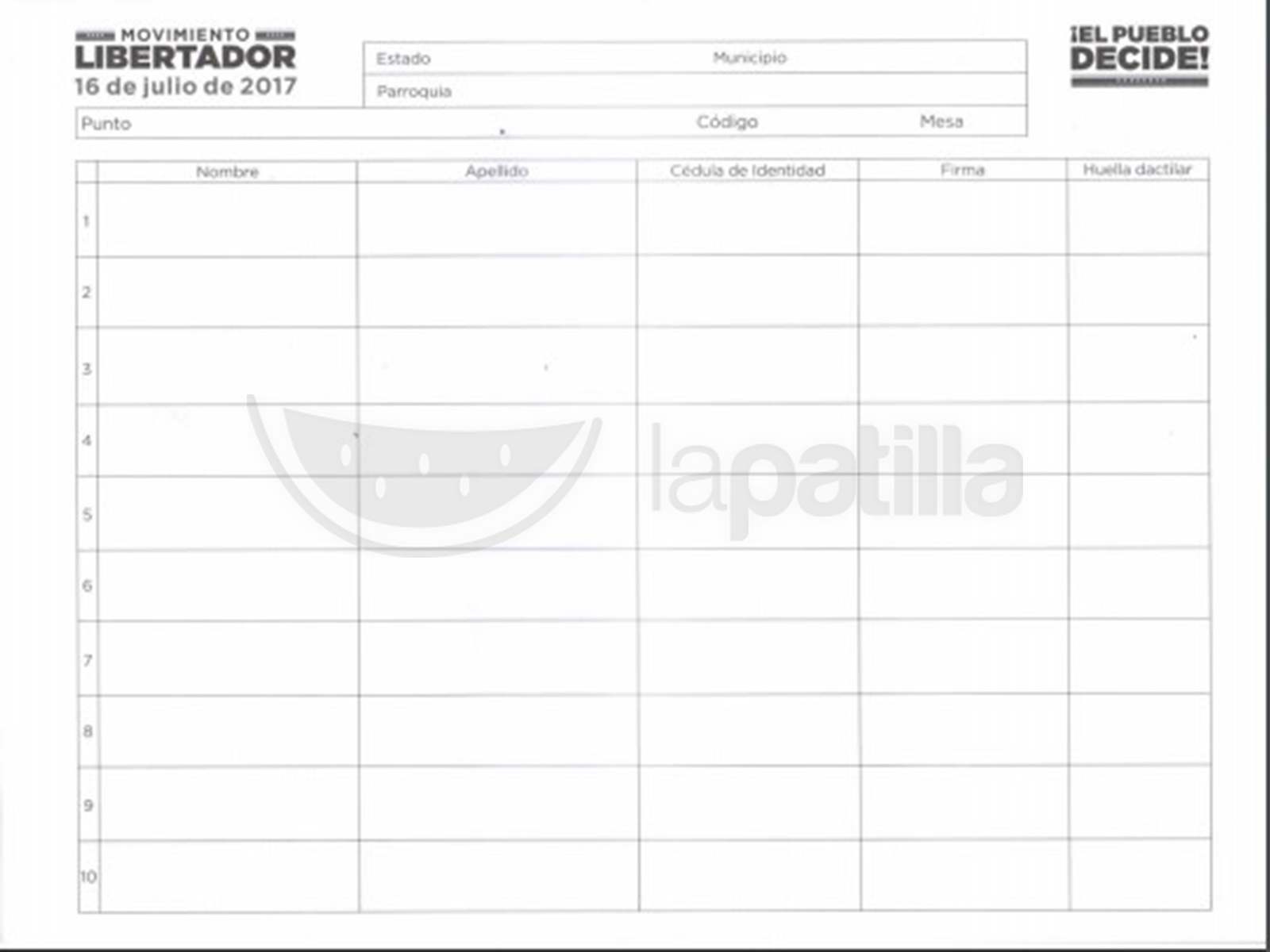 EXCLUSIVO: Este será el cuaderno de votación y las actas que todos los venezolanos firmarán el #16Jul