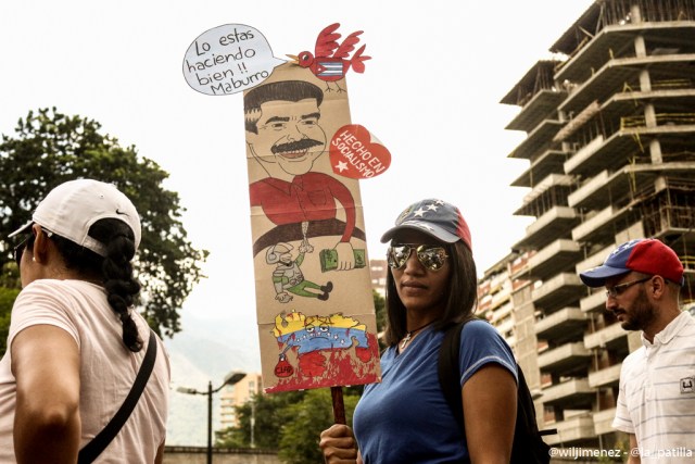 Lo que usted no vio de la concentración por los 100 días de resistencia. Fotos: LaPatilla.com