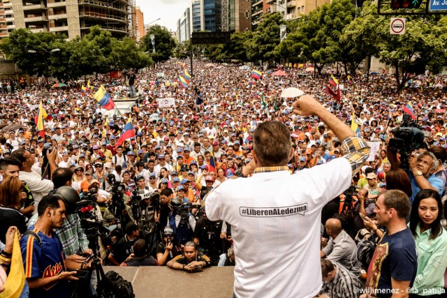 Lo que usted no vio de la concentración por los 100 días de resistencia. Fotos: LaPatilla.com