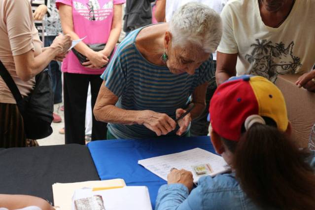 Punto soberano en Parque Carabobo / Foto: Will Jiménez