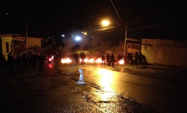 Protesta en Chiguará / Foto: @JMoPeriodista 