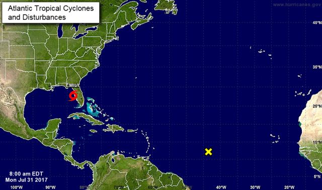 Foto: Tormenta Emily / nhc.noaa.gov 