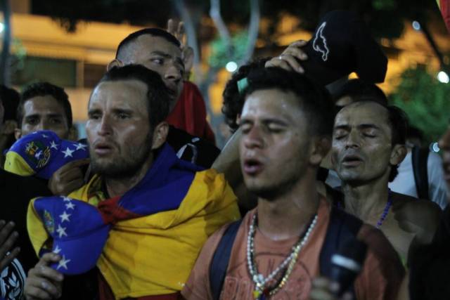 Con los pies maltratados y con Venezuela en el corazón llegaron los gochos libertarios a Caracas Foto: Régulo Gómez / LaPatilla.com