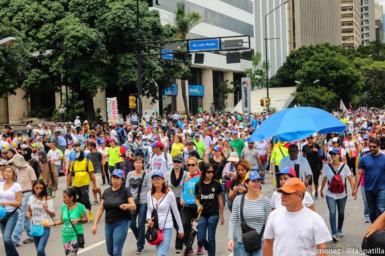 Oposición marcha contra el fraude constituyente #4Ago