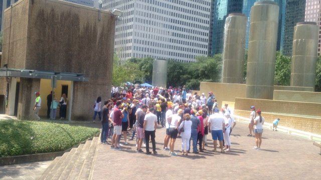 Foto/ Texas se vio inundada de venezolanos para votar en la consulta popular/ Cortesía 