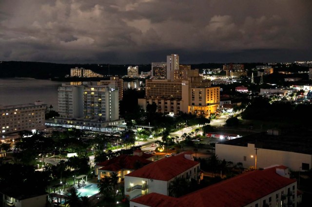 A view of Tumon tourist district at dusk on the island of Guam, a U.S. Pacific Territory, August 13, 2017. REUTERS/Erik De Castro