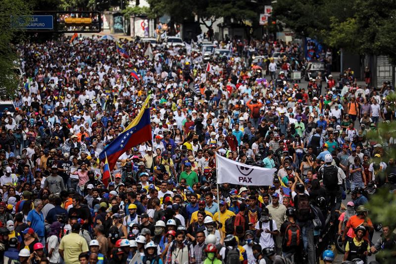 Fuerzas de in-seguridad del Estado impidieron que marcha llegara hasta la AN