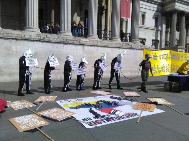 Protesta de venezolanos en londres