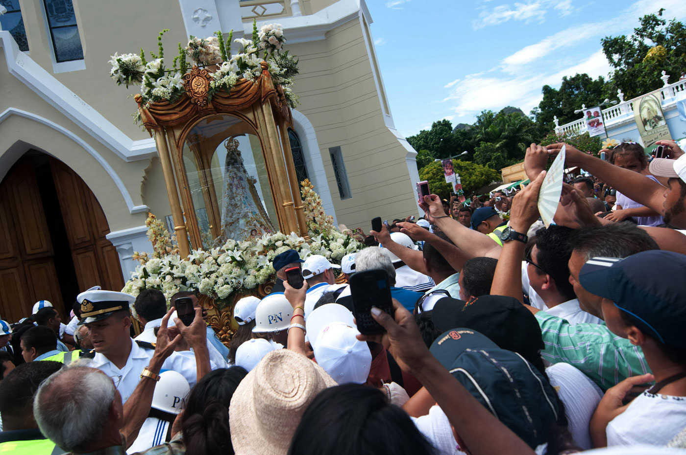 Todo listo para la bajada de la Virgen del Valle