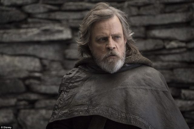 He is there to guide her in the ways of the force_ Hamill's wiser and older Luke