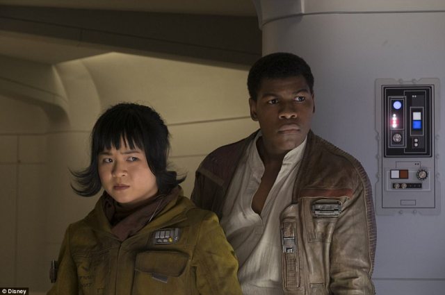 Looking good_ Here Finn is seen with a new character Rose (played by Kelly Marie Tran)