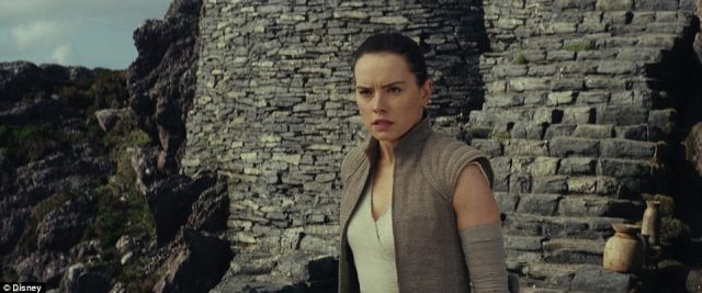 The force is strong with her_ In The Last Jedi, Rey gets Jedi training from Luke