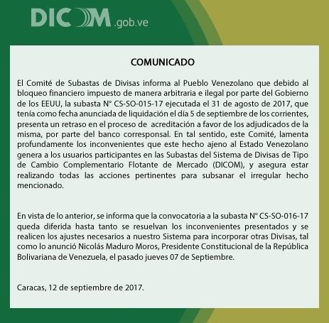 comunicado Dicom