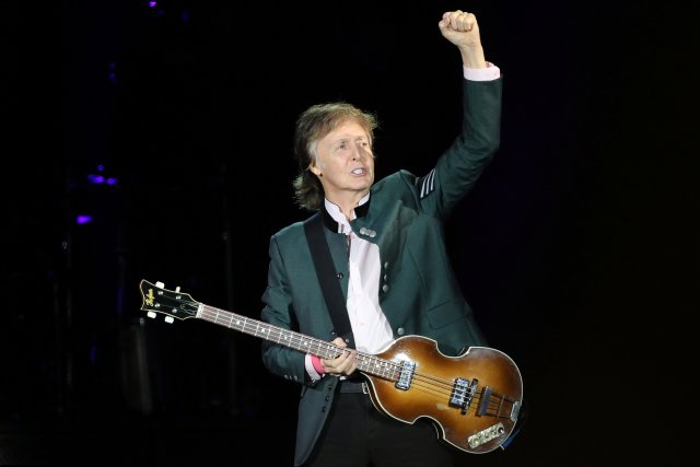 British musician Paul McCartney performs during the "One on One" tour concert in Porto Alegre, Brazil October 13, 2017. REUTERS/Diego Vara