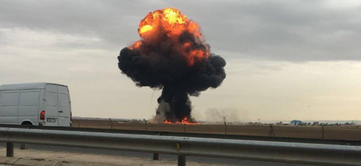 Avión de guerra F18 se estrella al despegar de base militar en Madrid