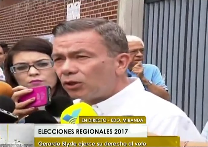 7:45 am Gerardo Blyde llama a los ciudadanos a ejercer su derecho al voto #15Oct