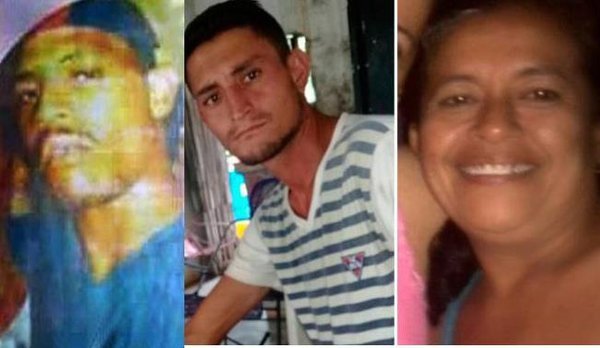 El venezolano Javier Enrique Quintero Parra y los colombianos Yen Rodríguez Ortiz y Paulina Betava, las víctimas del triple crimen en la trocha fronteriza