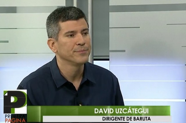 David Uzcátegui, dirigente político del municipio Baruta // Foto captura tv