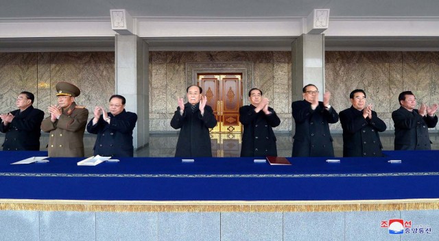 A view of celebrations at Kim Il-sung Square on December 1, in this photo released by North Korea's Korean Central News Agency (KCNA) in Pyongyang December 2, 2017. REUTERS/KCNA REUTERS/KCNA ATTENTION EDITORS - THIS IMAGE WAS PROVIDED BY A THIRD PARTY. REUTERS IS UNABLE TO INDEPENDENTLY VERIFY THIS IMAGE. SOUTH KOREA OUT. NO THIRD PARTY SALES. NOT FOR USE BY REUTERS THIRD PARTY DISTRIBUTORS