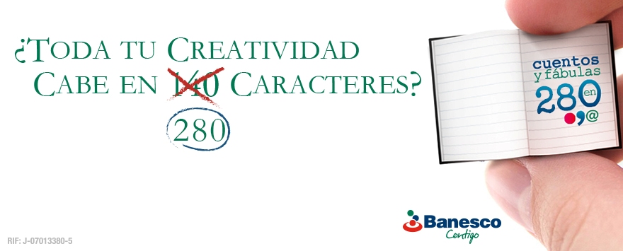 @quetenefrega es el ganador de la séptima edición del Concurso de Microcuentos #C280 de @Banesco