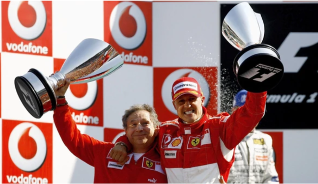 Schumi y Todt en las épocas gloriosas (Getty)