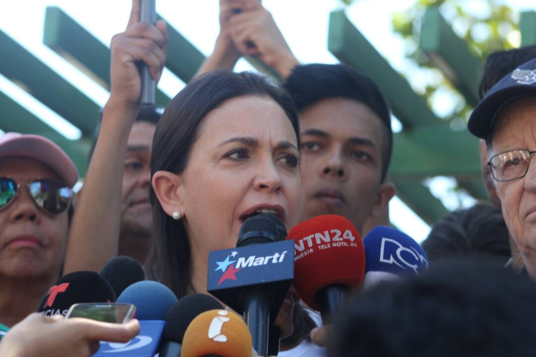 María Corina Machado desde El Helicoide: Maduro será el responsable de lo que suceda aquí