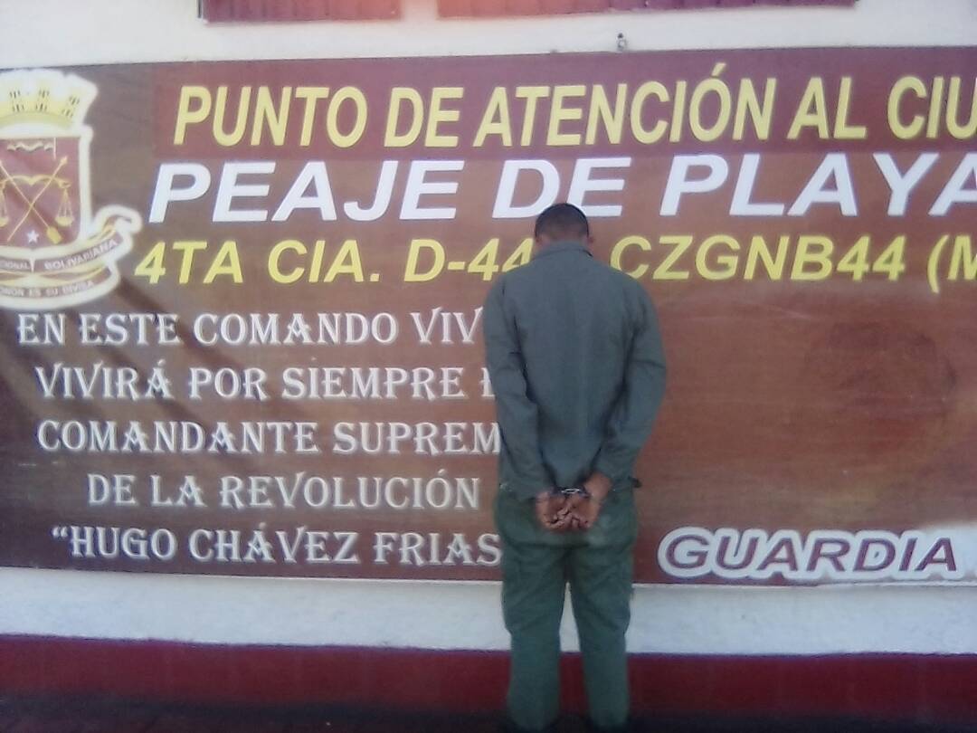 Detienen a  joven que se hacía pasar por sargento de la GNB en Miranda