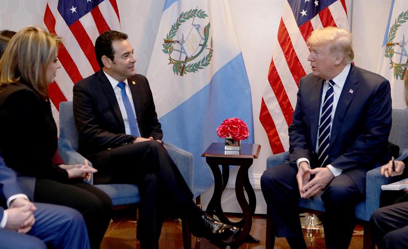 Trump y Jimmy Morales abogan por restaurar la democracia en Venezuela