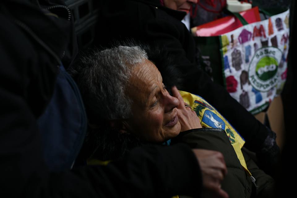 Venezolanos protestan en Madrid para exigir el pago de sus pensiones (fotos)