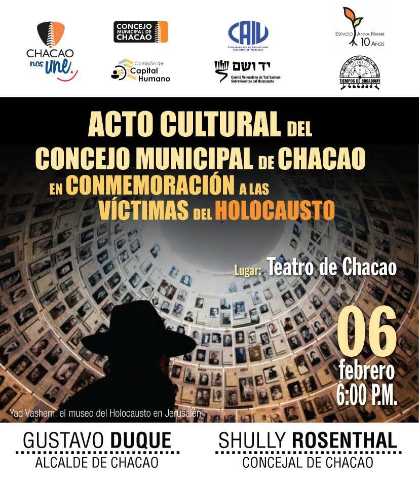 Chacao rinde tributo a las víctimas del holocausto