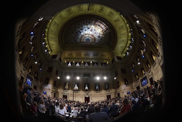 View during the inauguration of the 136th period of ordinary sessions at the Congress in Buenos Aires, Argentina on March 1, 2018. / AFP PHOTO / JUAN MABROMATA