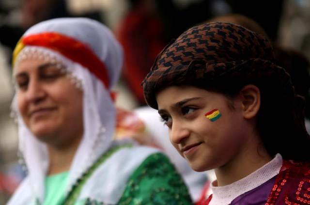 Participants are seen during a rally on the International Women’s Day in Diyarbakir, Turkey March 8, 2018. REUTERS/Sertac Kayar