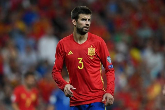 Gerard Piqué jugando para la Selección Española de Fútbol | Foto captura de las redes sociales