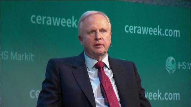 El presidente ejecutivo de BP, Robert Dudley, durante su intervención en el CERAWeek 2018 en Houston, EEUU / Foro cortesía