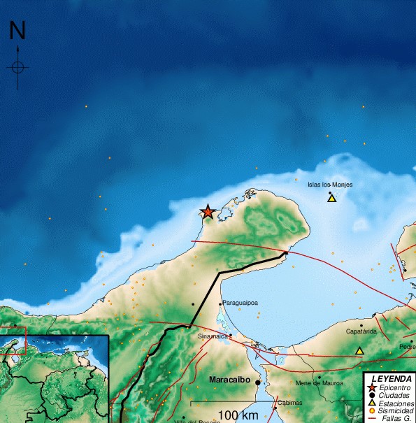 Fuerte temblor de magnitud 5,0 se registró en el Zulia