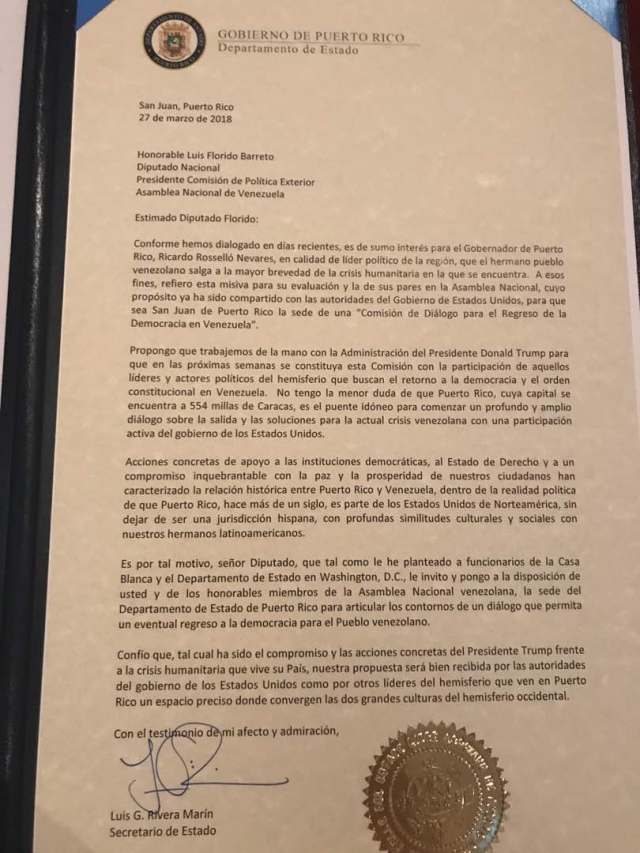 carta puerto rico dialogo