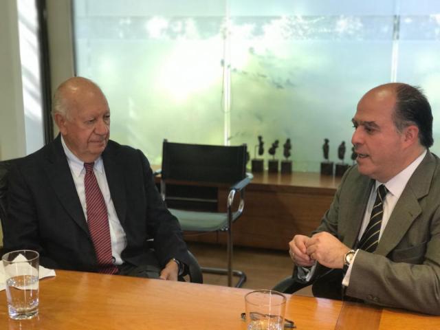  Julio Borges reunido con el expresidente chileno, Ricardo Lagos // Foto Prensa