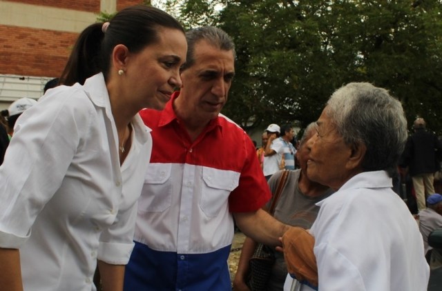 Biagio Pilieri y María Corina Machado en Yaracuy // FOTO Prensa