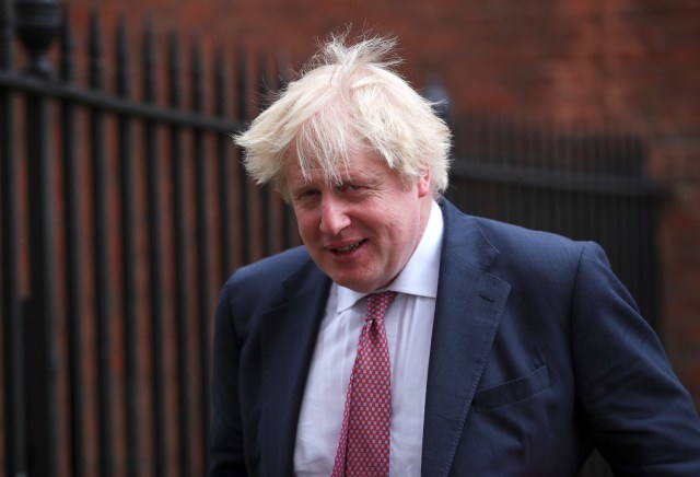 Britain's Foreign Secretary Boris Johnson leaves 10 Downing Street in London, March 27, 2018. REUTERS/Hannah Mckay