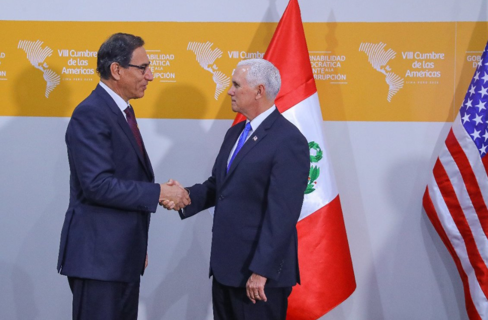 Pence agradece a Vizcarra presión de Perú a la crisis humanitaria de Venezuela