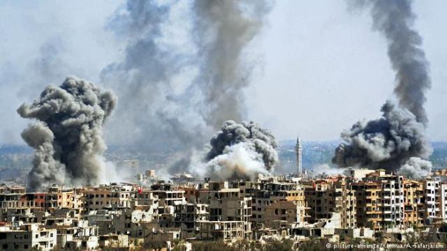 Siria Bombardeo Damasco