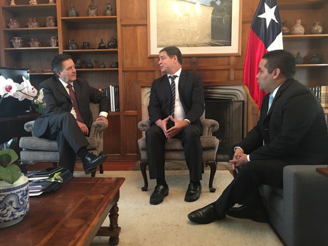 Foto: Luis Florido se reunió con canciller de Chile para alinear acciones en Cumbre de Las Américas / Prensa